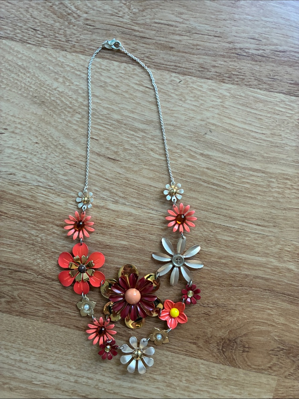 Floral Bib Statement Necklace
